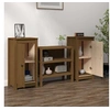 Image de Dressoirs 2 st 39x35x80 cm massief grenenhout honingbruin813731