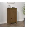 Image de Buffet marron miel 40x35x80 cm bois massif de pin813760