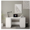 Image de Bureau blanc 140x50x75 cm bois massif de pin