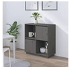 Image de Buffet Gris 74x35x80 cm Bois massif de pin814351