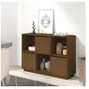 Image de Buffet Marron miel 110,5x35x80 cm Bois massif de pin814357
