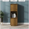Image de Buffet haut Marron miel 38x35x117 cm Bois massif de pin814362