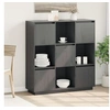 Image de Buffet Gris 110,5x35x117 cm Bois massif de pin