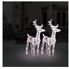 Image de 2x Rennes de Noël 80 LED Rennes Eclairés Décoration de Vacances Ornement de Noël Décoration de Fête Maison Intérieur 342678