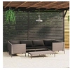 Image de Salon de jardin resine tressee gris 7 pieces x 70 x 61 6 personnes