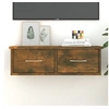 Image de Wandkast 60x26x18,5 cm bewerkt hout gerookt eikenkleurig815078