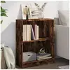 Image de Bibliothèque Chêne fumé 60x24x76 cm Bois d ingénierie