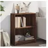 Image de Bibliothèque Chêne marron 60x24x76 cm Bois d ingénierie
