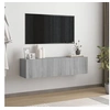 Image de Armoire murale TV Sonoma gris 120x30x30 cm Bois d ingénierie