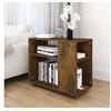 Image de Bijzettafel 70x35x55 cm bewerkt hout gerookt eikenkleurig815105