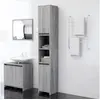 Image de Armoire de bain Sonoma gris 30x30x183,5 cm Bois d ingénierie