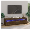 Image de Meubles TV avec lumières LED 2 pcs Chêne fumé 75x35x40 cm815124