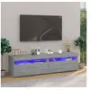 Image de Meubles TV avec lumières LED 2 pcs Sonoma gris 75x35x40 cm