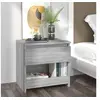 Image de Table de chevet Sonoma gris 40x30x39 cm Bois d ingénierie