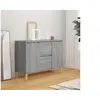 Image de Buffet Sonoma gris 101x35x70 cm Bois d ingénierie