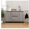Image de Buffet Sonoma gris 104x35x70 cm Bois d ingénierie
