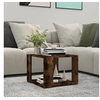Image de Table basse Chêne fumé 40x40x30 cm Bois d ingénierie