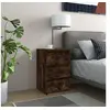 Image de Table de chevet Chêne fumé 40x35x62,5 cm Bois d'ingénierie815171