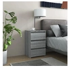Image de Table de chevet Sonoma gris 40x35x62,5 cm Bois d ingénierie
