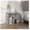 Image de Table de chevet Sonoma gris 40x30x40 cm Bois d ingénierie
