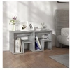 Image de Tables de chevet 2 pcs Sonoma gris 40x30x40 cm Bois ingénierie