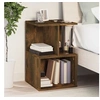 Image de Table de chevet Chêne fumé 35x35x55 cm Bois d ingénierie