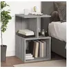 Image de Table de chevet Sonoma gris 35x35x55 cm Bois d ingénierie