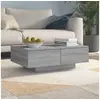 Image de Table basse Sonoma gris 90x60x31 cm Bois d ingénierie