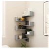 Image de Etagères d angle murales 2 pcs Sonoma gris 40x40x50 cm Bois