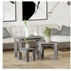 Image de Tables gigognes 3 pcs Sonoma gris Bois d ingénierie