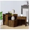 Image de Tables gigognes 3 pcs Chêne fumé Bois d'ingénierie815225