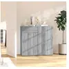 Image de Buffet Sonoma gris 80x36x75 cm Bois d ingénierie