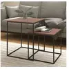 Image de Ensemble de table basse 2 pcs Bois d'ingénierie et métal343112