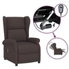 Image de Fauteuil Inclinable Electrique à Oreilles, Fauteuil de Relaxation avec Dossier et Repose-pied, Meuble de Salon Salle de Séjour Intérieur, Marron