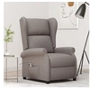 Image de Fauteuil Inclinable Electrique Siège Inclinable Dossier et Repose-pied Réglables Meuble de Salle de Séjour Intérieur Taupe Tissu 3098327