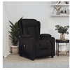 Image de Fauteuil inclinable électrique Noir Tissu