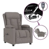 Image de Fauteuil inclinable électrique Taupe Tissu