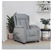 Image de Fauteuil Electrique de Massage, Siège Inclinable avec Dossier et Repose-Pied, Fauteuil Releveur, Chaise de Relaxation Salon Maison Intérieur, Gris