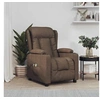 Image de Fauteuil Electrique de Massage, Siège Inclinable avec Dossier et Repose-Pied, Fauteuil Releveur, Chaise de Relaxation Salon Maison Intérieur, Marron