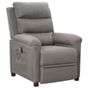Image de Fauteuil inclinable électrique Gris clair Tissu