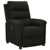 Image de Fauteuil inclinable électrique Noir Tissu