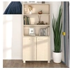 Image de Buffet Armoire Latérale Meuble de Rangement Armoire de Rangement Armoire d'Appoint Salon Salle de Séjour Bois Massif de Pin Marron Miel