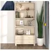 Image de Buffet HAMAR Bois massif de pin Marron miel3100934