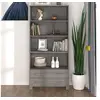 Image de Buffet HAMAR Bois massif de pin Gris clair3100937