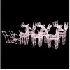 Image de Kerstversiering rendieren en slee 320 LED's acryl3100423
