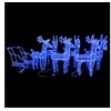 Image de Décoration de Noël avec Rennes et Traîneau Ornement de Vacances Décoration de Vacances Ornement de Fête Jardin 320 LED Acrylique