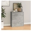Image de Buffet avec 4 tiroirs 60x30,5x71 cm Gris béton