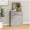 Image de Buffet avec 4 tiroirs 60x30,5x71 cm Sonoma gris