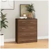 Image de Buffet avec 4 tiroirs 60x30,5x71 cm Chêne marron