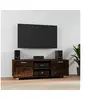 Image de Meuble TV Chêne fumé 120x40,5x35 cm Bois d'ingénierie342619